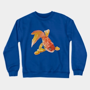 Orange swimming goldfish! Crewneck Sweatshirt